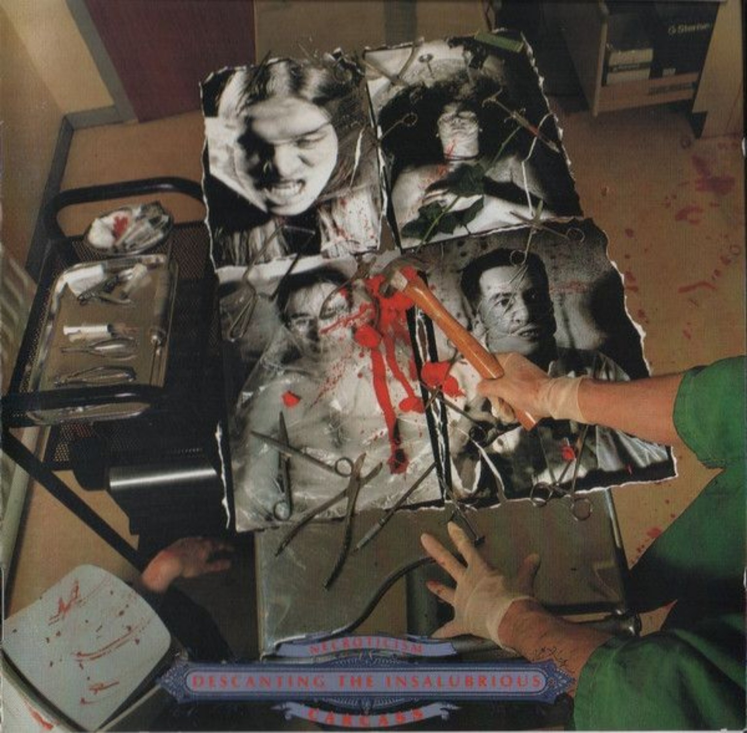 Carcass — Necroticism – Descanting the Insalubrious (1991), original album cover.