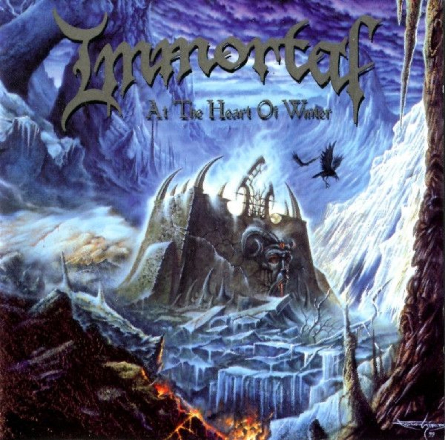 Immortal – At the Heart of Winter (1999), Jean-Pascal Fournier cover painting